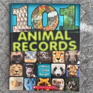 Scholastic 101 Animal Records Paper Back Book